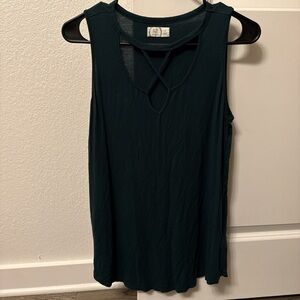 Maurices Deep Green Strappy Tank Top
